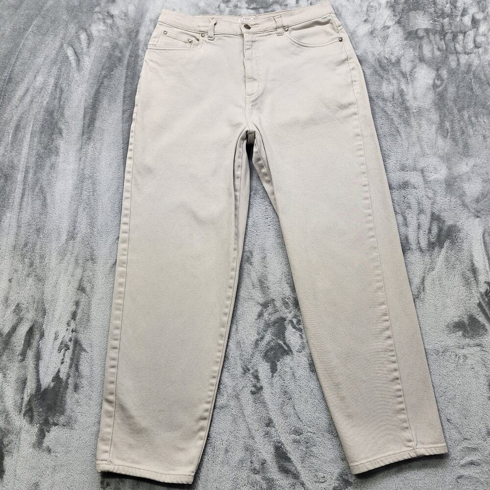 Vintage Cherokee Jeans Womens 14‎ Tan High Rise Tapered Stretch Denim Mom Casual